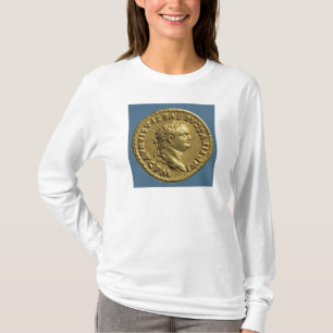 Aureus av Nero som ha på sig en lagrarkran T-shirt