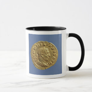 Aureus av Philip det arabiskt Mugg