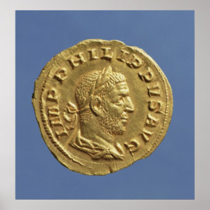Aureus av Philip det arabiskt Poster