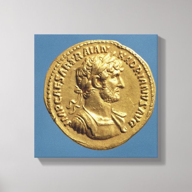 Aureus of Hadrian Canvastryck (Framsida)