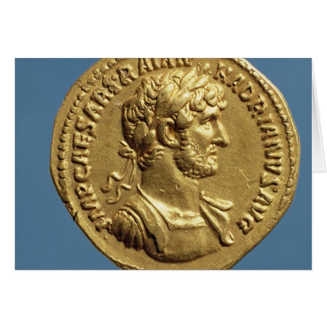 Aureus of Hadrian Hälsningskort (Framsidan Horizontal)