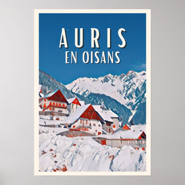 Auris en oisans Station de ski Poster (Framsidan)
