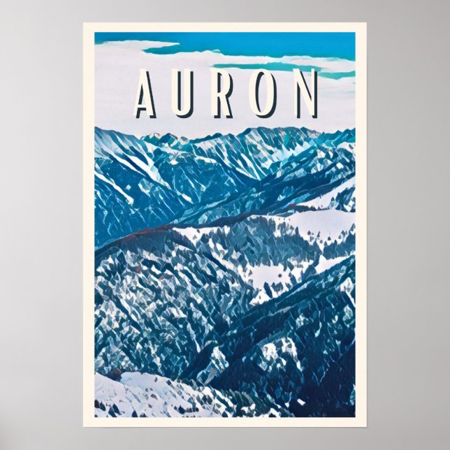 Auron Station de ski Poster (Framsidan)