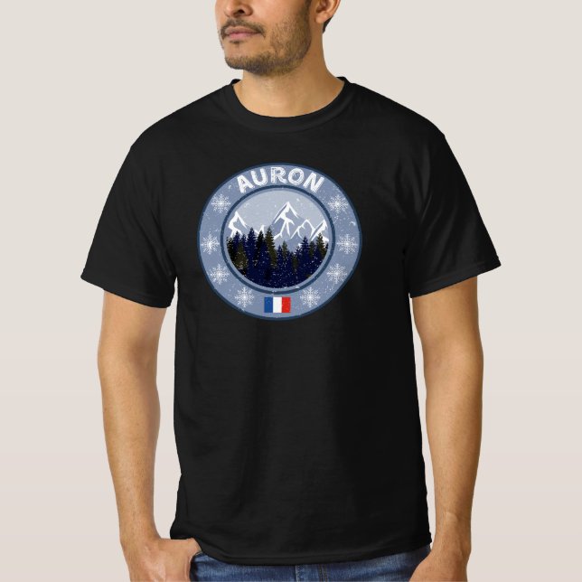 Auron Station de Ski T Shirt (Framsida)