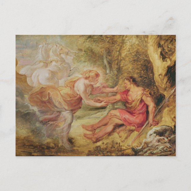 Aurora Abducting Cephalus, 1636 Vykort (Framsida)