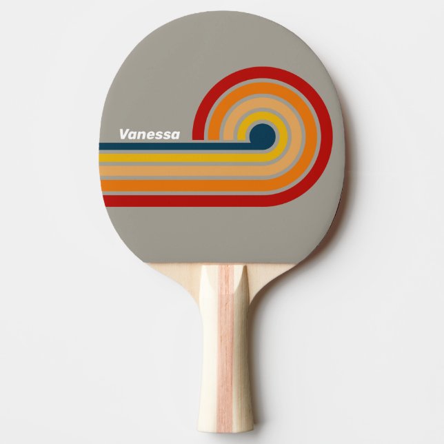 Aurora Arcade Curl Stripes med namn Pingisracket (Framsidan)