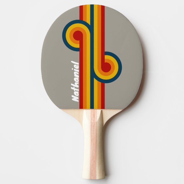 Aurora Arcade Stripe Loop med namn Pingisracket (Framsidan)