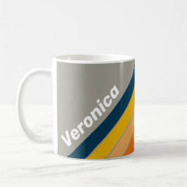 Aurora Arkad Randig med Namn Kaffemugg