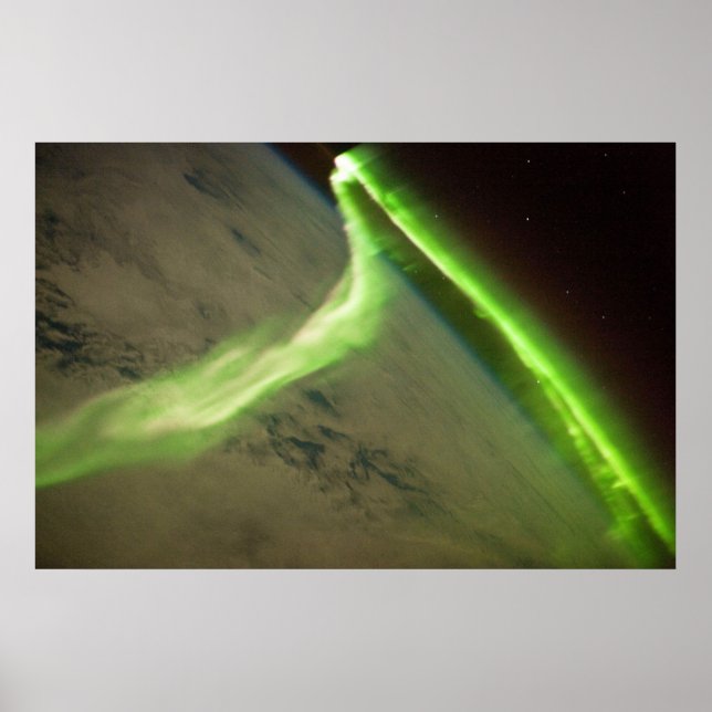 Aurora Australien från Internationell Space Statio Poster (Framsidan)