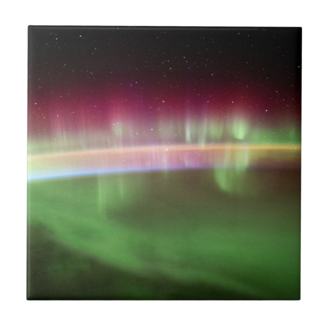 Aurora Australien - Internationell Space Station Kakelplatta (Framsidan)