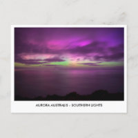 Aurora Australien - södra Ljus Natten Himmel