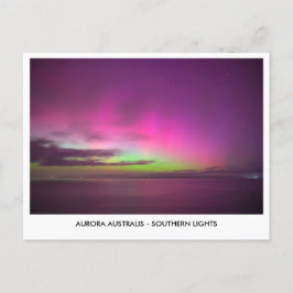 Aurora Australien - södra Ljus Natten Himmel Vykort