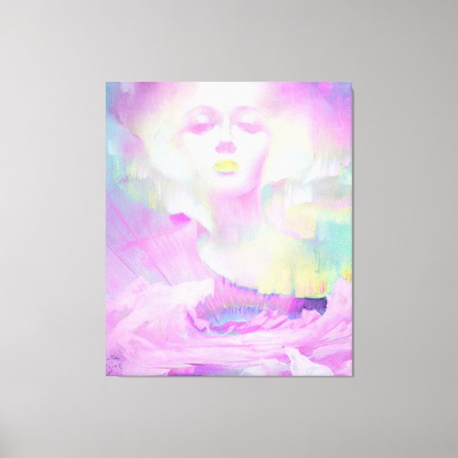 Aurora av Clive Henry rosa-pasteller Canvastryck (Framsida)