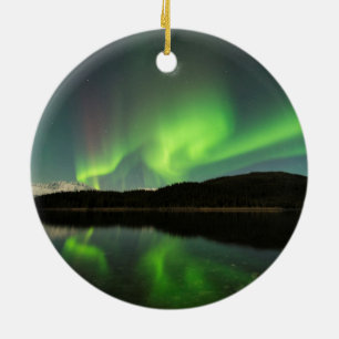 Aurora av kurvor julgransprydnad keramik