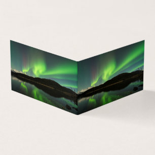 Aurora av kurvor kort