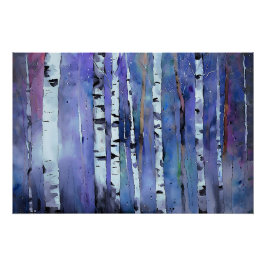 Aurora bland fåglar perfect poster