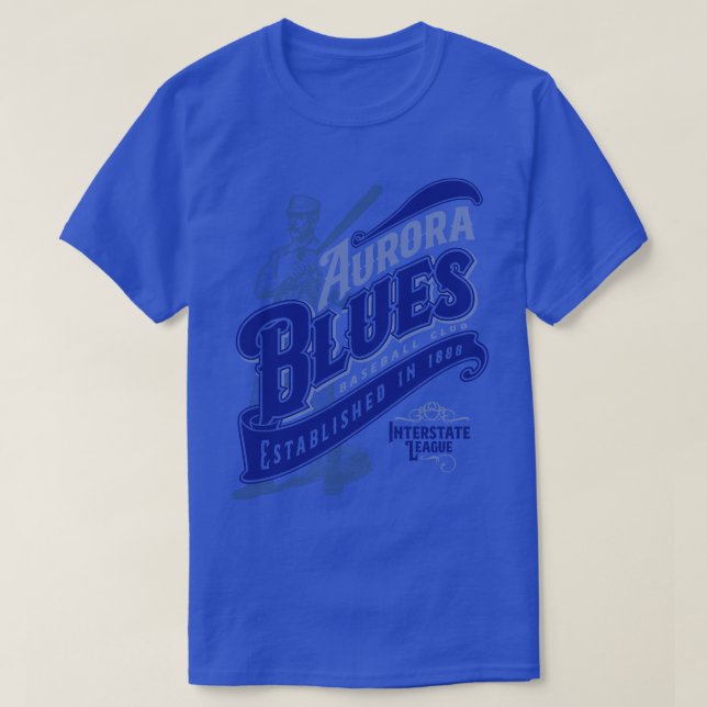 Aurora Blues T Shirt (Design framsida)