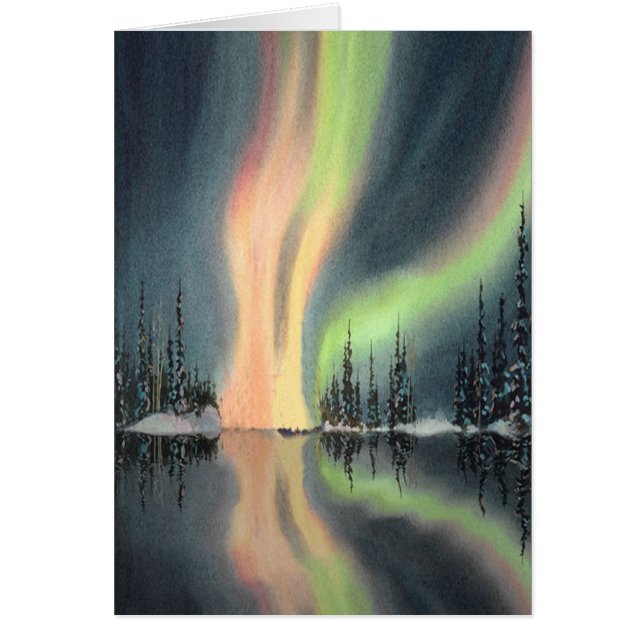 AURORA BOERALIS av SHARON SHARPE Hälsningskort (Framsidan)