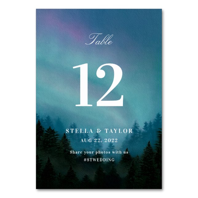 Aurora Bord nr Bordsnummer (Framsidan)