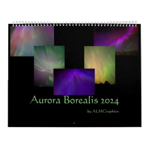 Aurora Borealis 2024-foton - anpassade Kalender