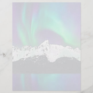 Aurora Borealis - 8,5 x 11 tum Lakan