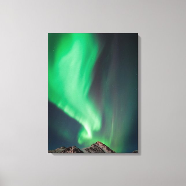 Aurora Borealis | Anchorage, Alaska Canvastryck (Framsida)