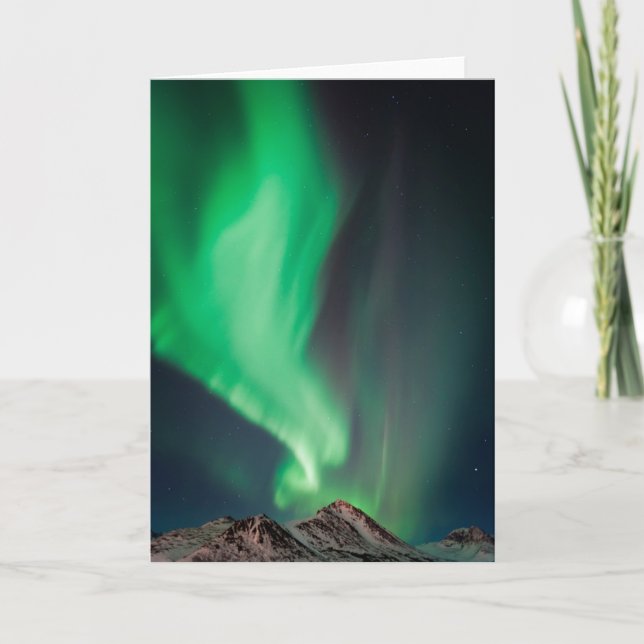 Aurora Borealis | Anchorage, Alaska Kort (Framsida)
