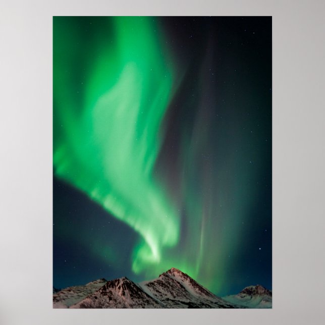 Aurora Borealis | Anchorage, Alaska Poster (Framsidan)
