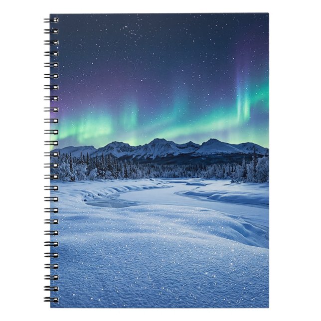 Aurora Borealis Anteckningsbok (Framsidan)