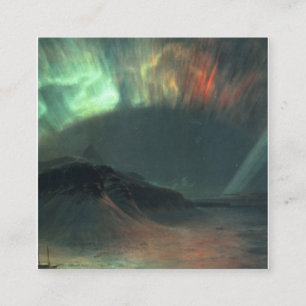 Aurora Borealis av Frederic Edwin Church Fyrkantigt Visitkort