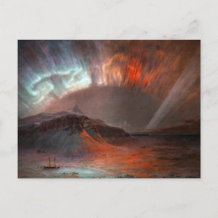 Aurora Borealis av Frederic Edwin Church Vykort