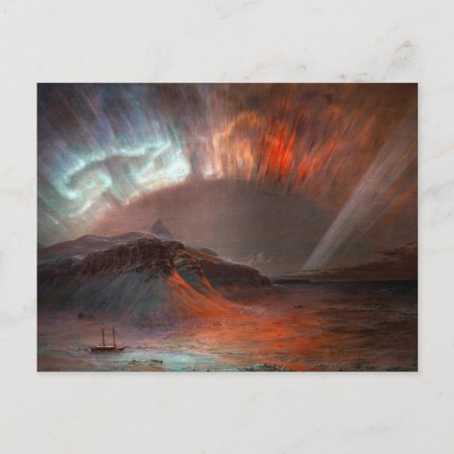 Aurora Borealis av Frederic Edwin Church Vykort (Framsida)