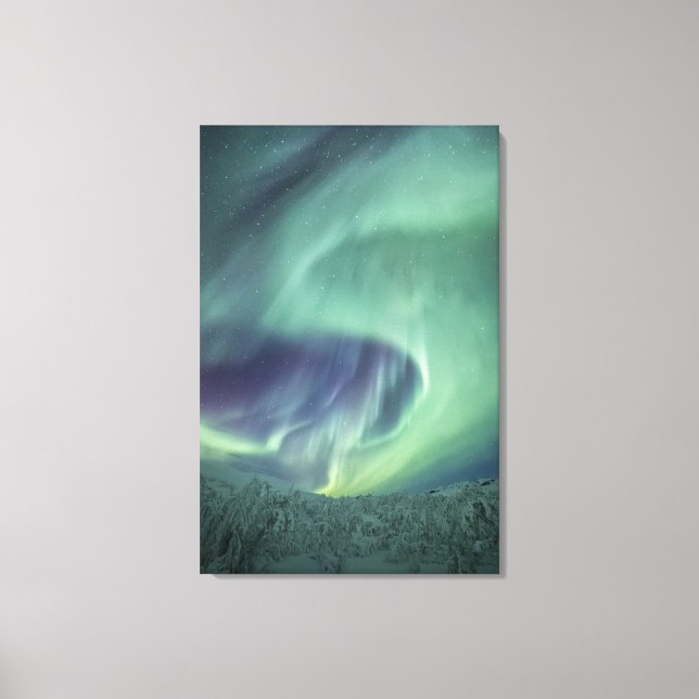 Aurora Borealis Canvastryck (Framsida)