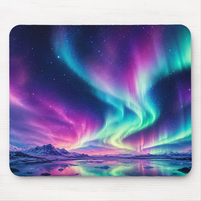 Aurora Borealis-design Musmatta (Framsidan)