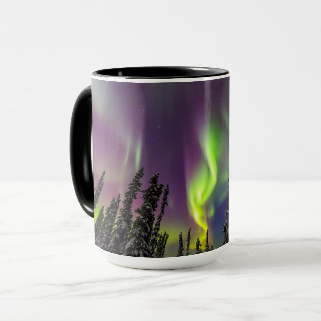 Aurora Borealis | Fairbanks, Alaska Mugg (Framsida vänster)