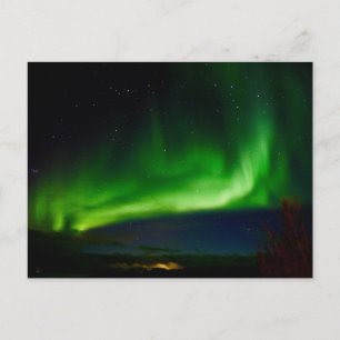 Aurora Borealis Färg nattvykortet Himlar Vykort
