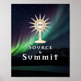 Aurora Borealis för Monstrance Source & Summit Poster