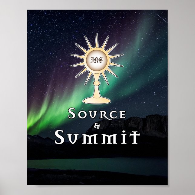 Aurora Borealis för Monstrance Source & Summit Poster (Framsidan)