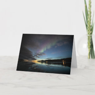 Aurora Borealis-hälsningskort Kort