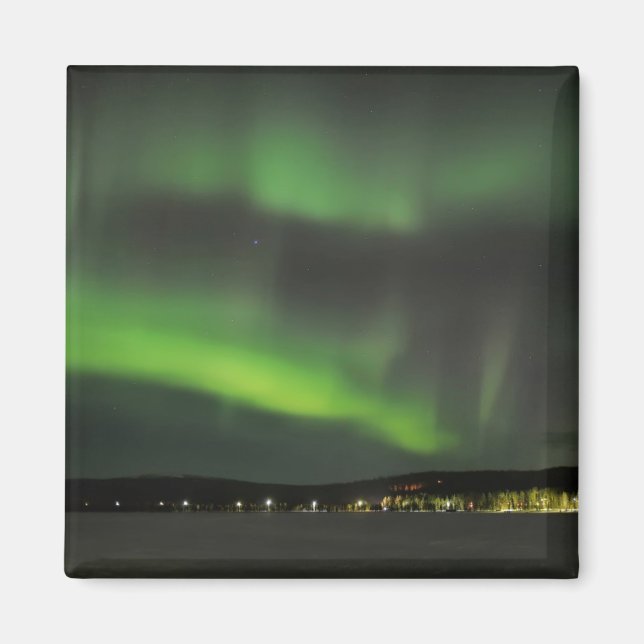 Aurora borealis i himlar magnet (Framsidan)