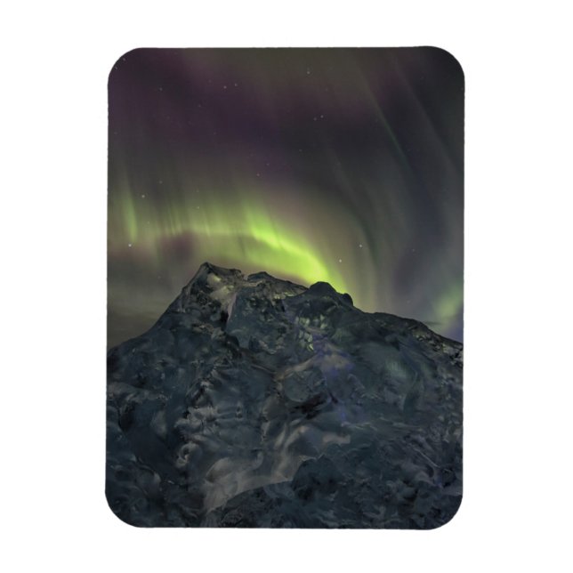 Aurora Borealis | Isberg Jokulsarlon Island Magnet (Vertikal)