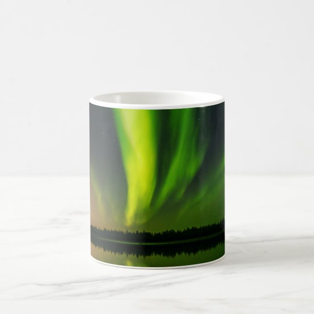 Aurora Borealis Islandet norra ljus Kaffemugg (Center)