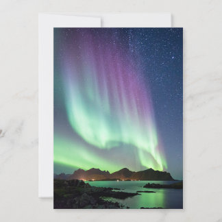 Aurora borealis julkort