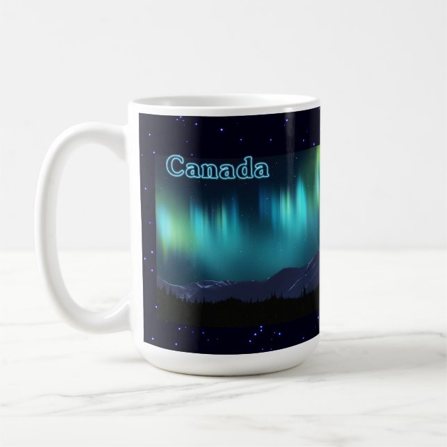 Aurora Borealis Kaffemugg (Vänster)