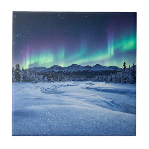 Aurora Borealis Kakelplatta