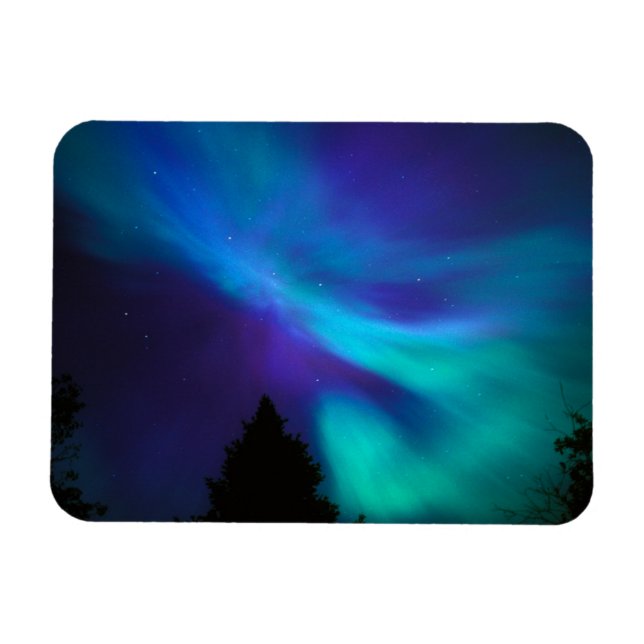 Aurora Borealis | Kanada Ontario Sudbury Magnet (Horisontell)