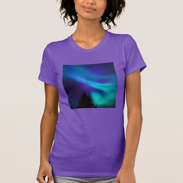 Aurora Borealis | Kanada Ontario Sudbury T Shirt (Framsida)