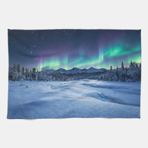 Aurora Borealis Kökshandduk