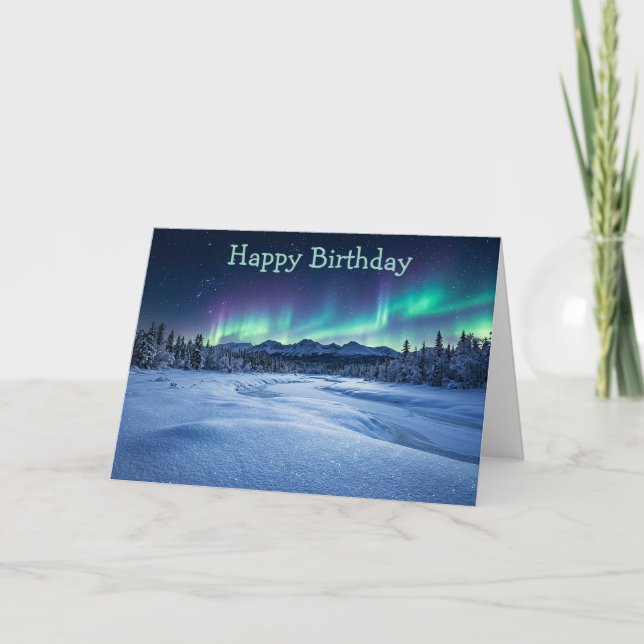 Aurora Borealis Kort (Framsida)