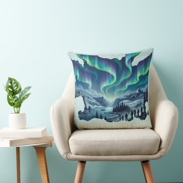 Aurora Borealis Kudde (Stol)